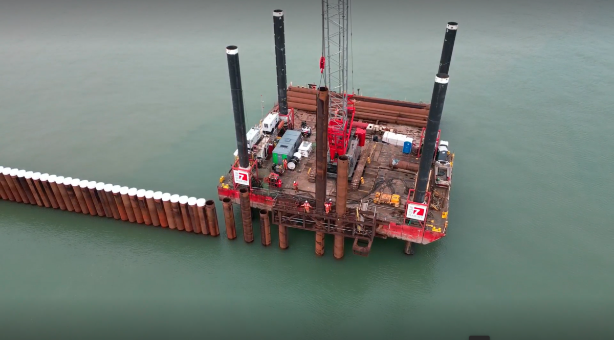 Port of Dover Wave Wall Piling